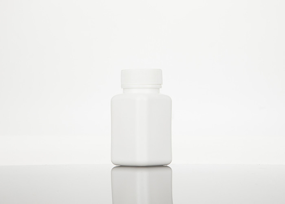 100ml HDPE খালি প্লাস্টিক স্কয়ার মেডিসিন বোতল রিফিলযোগ্য