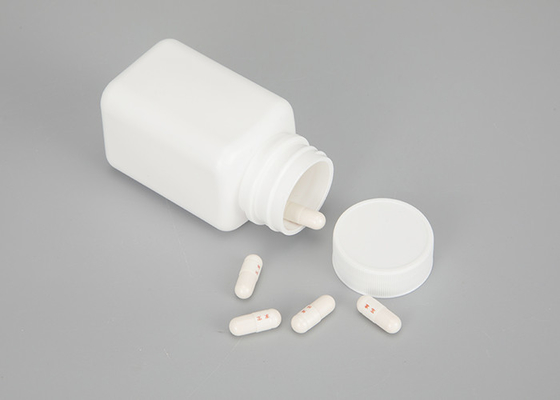 100ml HDPE খালি প্লাস্টিক স্কয়ার মেডিসিন বোতল রিফিলযোগ্য