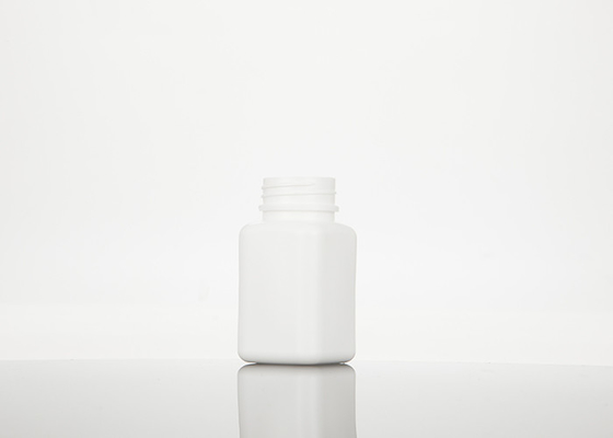 100ml HDPE খালি প্লাস্টিক স্কয়ার মেডিসিন বোতল রিফিলযোগ্য