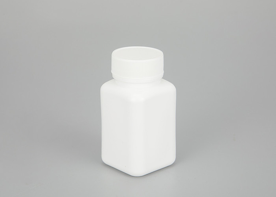 100ml HDPE খালি প্লাস্টিক স্কয়ার মেডিসিন বোতল রিফিলযোগ্য