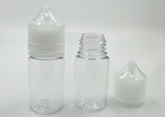 সিআরসি ক্যাপ পিইটি ফ্লেভার এলিকুইড বোতল সহ 30ml শর্ট V3 ড্রপার বোতল