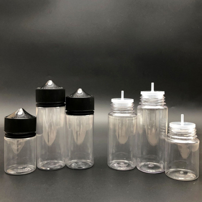 স্ক্রিন প্রিন্টিং ই তরল বোতল 10ml 15ml 30ml 60ml 80ml 100ml পিইটি