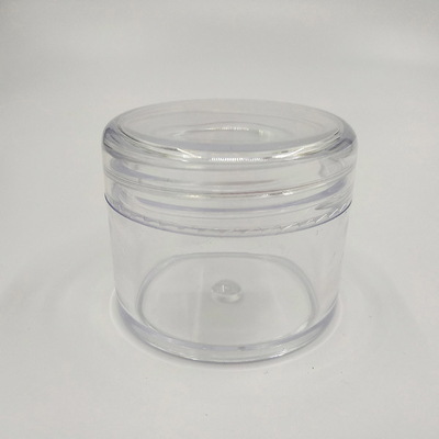 উচ্চ মানের 20g 50g খালি মুখের ক্রিম কসমেটিক প্যাকেজিংয়ের জন্য ঢাকনা সহ প্লাস্টিকের জার