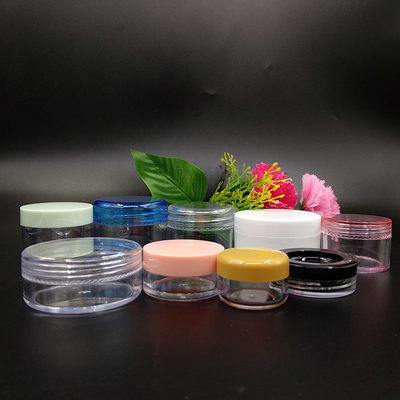 উচ্চ প্লাস্টিকের কসমেটিক জার 10ml-150ml চাপ সংবেদনশীল গ্যাসকেট সীল জন্য কাস্টমাইজড
