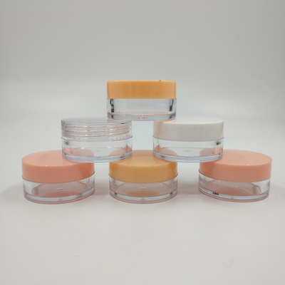 কাস্টমাইজড প্লাস্টিকের কসমেটিক জার 10ml 15ml 30ml 60ml 80ml 100ml 120ml 150ml মসৃণ পৃষ্ঠ