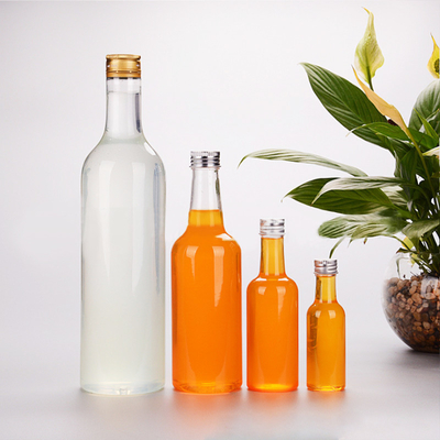 কাস্টম 60Ml 120Ml 500Ml 750Ml 1000Ml স্বচ্ছ গোলাকার খালি মদ বোতল C সঙ্গে