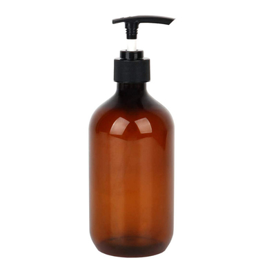 উচ্চ মানের কাস্টম রঙ অ্যাম্বার 100ml 200ml 250ml 300ml 500ml লোশন পাম্প জেল PET বোতল