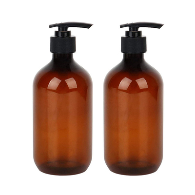 উচ্চ মানের কাস্টম রঙ অ্যাম্বার 100ml 200ml 250ml 300ml 500ml লোশন পাম্প জেল PET বোতল