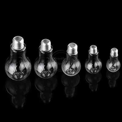 BPA মুক্ত পরিষ্কার 50ML 100ML 150ML আইসড কফি চা ফ্ল্যাট পোষা প্রাণী প্লাস্টিকের রস বোতল স্ক্রু অ্যালুমিনিয়াম ক্যাপ সঙ্গে
