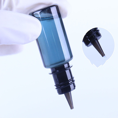 10ml-100ml পিইটি তরল ড্রপপার বোতল কাস্টম লোগো স্ক্রিন প্রিন্টিং গোলাকার আকৃতি