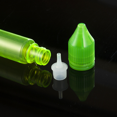 ই তরল পিইটি বোতল শিশুপ্রতিরোধী ঘাড় 10ml-100ml কাস্টম ই তরল স্ক্রিন প্রিন্টিং বোতল