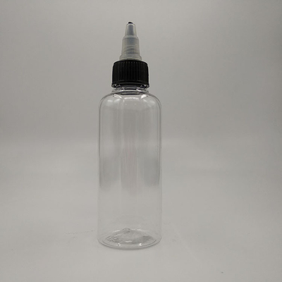 স্বচ্ছ প্লাস্টিকের স্ক্রু শীর্ষ বোতল 15ml-100ml কাস্টম সিল জন্য ক্ষমতা