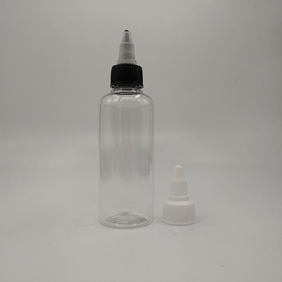 স্বচ্ছ প্লাস্টিকের স্ক্রু শীর্ষ বোতল 15ml-100ml কাস্টম সিল জন্য ক্ষমতা