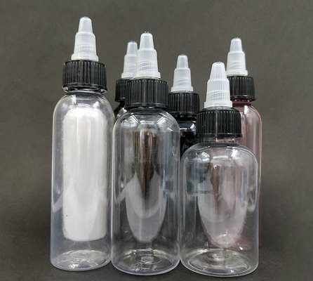 বিভিন্ন ক্ষমতা এবং শৈলী মধ্যে 15ml-100ml স্ক্রু শীর্ষ তরল প্যাকেজিং বোতল
