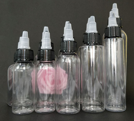 বিভিন্ন ক্ষমতা এবং শৈলী মধ্যে 15ml-100ml স্ক্রু শীর্ষ তরল প্যাকেজিং বোতল
