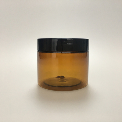 4oz কালো ঢাকনা সহ স্বচ্ছ প্লাস্টিকের জার 50g 100g 150g 200g পোষা প্রাণী 8oz ক্রিম জন্য প্লাস্টিকের প্রসাধনী জার
