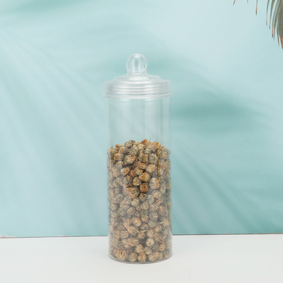 অপশনাল ক্যাপ সহ 2oz স্বচ্ছ প্লাস্টিকের জার