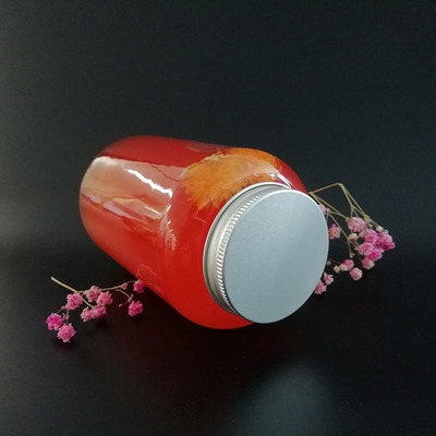 ফাঁস প্রতিরোধী স্কয়ার দুধ চা বোতল লিড এবং Ergonomic হ্যান্ডল উপর স্ক্রু সঙ্গে