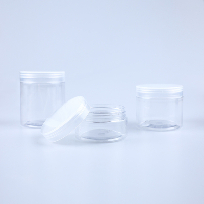 60Ml 100Ml 200Ml 250Ml পোষা প্রাণী পরিষ্কার কসমেটিক ক্রিম জার কালো ক্যাপ সঙ্গে প্লাস্টিক স্ক্রাব ধারক