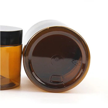 50ml 60ml 100ml 120ml 250ml 400ml 500ml 2oz 3oz 4oz 5oz 6oz 8oz 12oz 16oz ক্রীম কসমেটিক জন্য অ্যাম্বার প্লাস্টিকের জার
