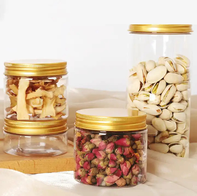 2oz 3oz 4oz 5oz 6oz 7oz 8oz ক্যাপাসিটি প্লাস্টিকের জার অ্যালুমিনিয়াম ঢাকনা সঙ্গে