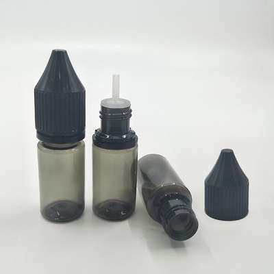 টুর গোলাকার 10ml 15ml 30ml 60ml 80ml 100ml স্ক্রু ক্যাপ স্বচ্ছ ই তরল বোতল