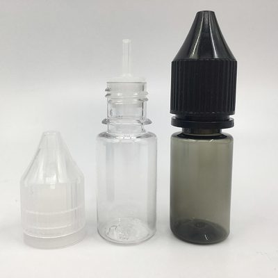 টুর গোলাকার 10ml 15ml 30ml 60ml 80ml 100ml স্ক্রু ক্যাপ স্বচ্ছ ই তরল বোতল