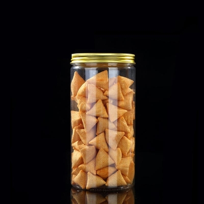 কাস্টমাইজড প্লাস্টিক সংরক্ষণের জার 2-16oz lids সঙ্গে