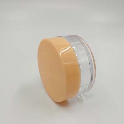 মসৃণ পৃষ্ঠ প্লাস্টিকের কসমেটিক জার 10ml 15ml 30ml 60ml 80ml 100ml 120ml 150ml স্বচ্ছ ডিজাইন সহ