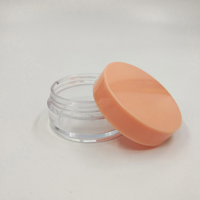 মসৃণ পৃষ্ঠ প্লাস্টিকের কসমেটিক জার 10ml 15ml 30ml 60ml 80ml 100ml 120ml 150ml স্বচ্ছ ডিজাইন সহ