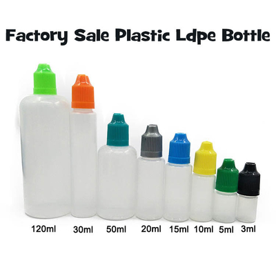 18mm Neck Size E তরল বোতল 10ml 15ml 30ml 60ml 80ml 100ml ই সিগারেটের জন্য