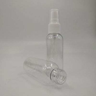 গোলাকার পিইটি প্লাস্টিক স্প্রে বোতল 10ml 15ml 30ml 50ml 60m 70ml 100ml 200ml 500ml ধারণক্ষমতা