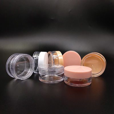 স্বচ্ছ প্লাস্টিক সৌন্দর্য জার 10ml 15ml 30ml 60ml 80ml 100ml 120ml 150ml