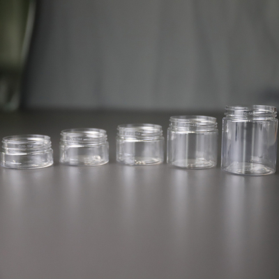 কাস্টম লোগো প্লাস্টিক স্টোরেজ জার 2oz 3oz 4oz 5oz 6oz 7oz 8oz কাস্টমাইজড প্যাকেজিং জন্য