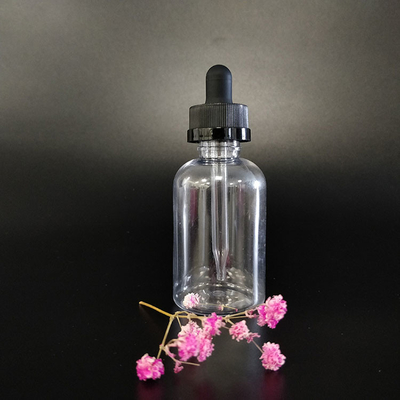 কাস্টমাইজ করুন প্লাস্টিকের ড্রপার বোতল 10ml 15ml 20ml 30ml 40ml 50ml 60ml 70ml 100ml 120ml স্ক্রু ক্যাপ স্বচ্ছ