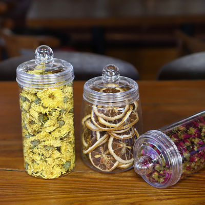 স্বচ্ছ প্যাকেজিং সমাধানের জন্য কাস্টম মুদ্রণ স্বচ্ছ প্লাস্টিকের জার