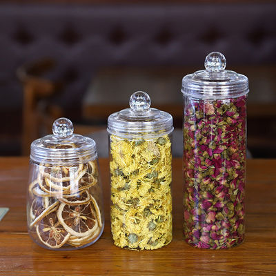 স্বচ্ছ প্যাকেজিং সমাধানের জন্য কাস্টম মুদ্রণ স্বচ্ছ প্লাস্টিকের জার