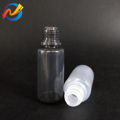 স্বচ্ছ পিইটি রাউন্ড ই তরল বোতল ধ্রুবক vaping কর্মক্ষমতা জন্য