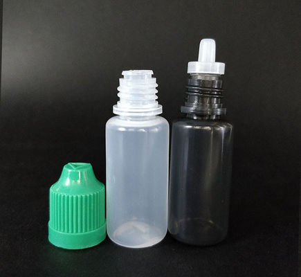 স্বচ্ছ পিইটি রাউন্ড ই তরল বোতল ধ্রুবক vaping কর্মক্ষমতা জন্য
