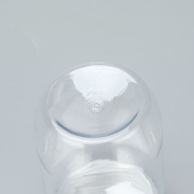 স্বচ্ছ ফ্রস্টেড পেট জারে অ্যালুমিনিয়াম ঢাকনা সহ এয়ারটাইট প্লাস্টিকের জার