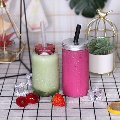 হ্যান্ডেল এবং জল সহ মাঝারি দুধ চা বোতল টেকসই প্লাস্টিক