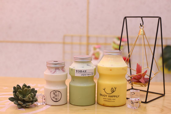 প্লাস্টিকের তৈরি ২৫০ মিলি ধারণক্ষমতার মাঝারি আকারের মিল্ক টি বোতল