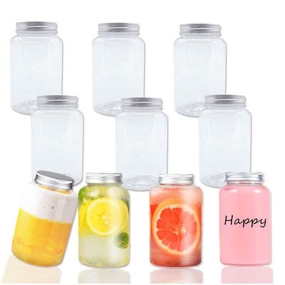 আধুনিক দুধ চা বোতল 0.5 কেজি ক্ষমতা ব্যক্তিগতকৃত প্যাকেজিং জন্য স্ক্রু উপর ঢাকনা