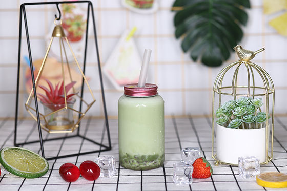 আধুনিক দুধ চা বোতল 0.5 কেজি ক্ষমতা ব্যক্তিগতকৃত প্যাকেজিং জন্য স্ক্রু উপর ঢাকনা