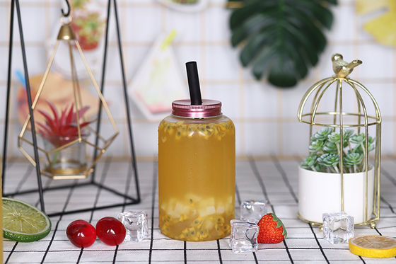 আধুনিক দুধ চা বোতল 0.5 কেজি ক্ষমতা ব্যক্তিগতকৃত প্যাকেজিং জন্য স্ক্রু উপর ঢাকনা