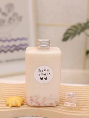 উচ্চ ক্ষমতা সম্পন্ন মিল্ক টি বোতল, স্ক্রু-অন ঢাকনা সহ স্বচ্ছ, ১২০ মিলি, ২৫০ মিলি, ৩৫০ মিলি, ৫০০ মিলি, ১০০০ মিলি