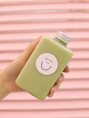 উচ্চ ক্ষমতা সম্পন্ন মিল্ক টি বোতল, স্ক্রু-অন ঢাকনা সহ স্বচ্ছ, ১২০ মিলি, ২৫০ মিলি, ৩৫০ মিলি, ৫০০ মিলি, ১০০০ মিলি