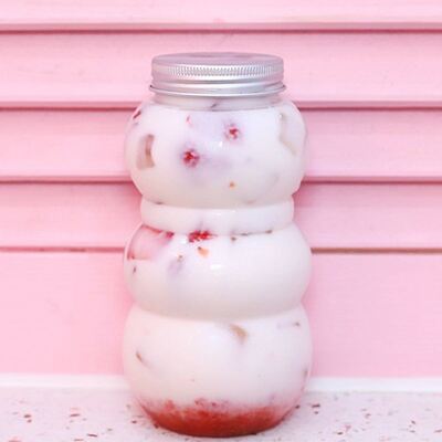 ০৫ কেজি স্ক্রু-অন ঢাকনাযুক্ত বাবাল চা-এর পাত্র, টেকসই স্বচ্ছ প্লাস্টিকের পাত্র, বাবাল চা পানীয় সংরক্ষণ, মিশ্রণ এবং পরিবেশনের জন্য উপযুক্ত