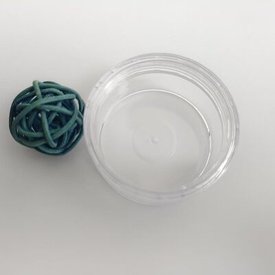 কন্টেইনার প্লাস্টিকের জার 100 ব্যাসার্ধ স্বচ্ছ বায়ুরোধী স্টোরেজ কন্টেইনার নিরাপদ পণ্য সংরক্ষণের জন্য ডিজাইন করা