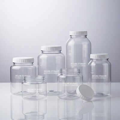 BPA মুক্ত প্লাস্টিকের স্ক্রু শীর্ষ কন্টেইনার নিরাপদ সঞ্চয় জন্য আদর্শ টেকসই এবং শিল্প ও বাণিজ্যিক জন্য প্যাকেজিং সমাধান